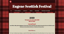 Desktop Screenshot of eugenescottishfestival.com